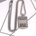 Men's Hip Hop Necklace Fashion Men's Korean Version Personalized Fashion English Brand OP Pendant Men's Pendant Street_ipsvogv.com