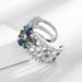 Live Streaming Hot Selling Fashion Gemstone Zircon Women's Color Diamond Opening Adjustable Ring Bracelet_ipsvogv.com