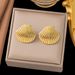 Ins Wind Internet Celebrity Simple And Versatile Gold Plated Stainless Steel Shell Pendant Necklace Jewelry_ipsvogv.com