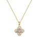 【 Titanium Steel 】 Necklace Earring Light Luxury Full Diamond Four Leaf Flower Zircon Personalized Temperament Banquet_ipsvogv.com