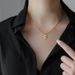 Titanium steel snake bone chain lucky square brand hollow number 7 necklace trendy female ins temperament wholesale collarbone chain new style_ipsvogv.com