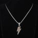 Personalized Versatile Lightning Necklace Men's Trendy Street Jumpy Hip Hop Pendant Cool ins Paired with Gift Jewelry_ipsvogv.com