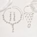 Jewelry & Accessories Fashion Crystal Rhinestone Necklace Earring Bracelet Three Piece Jewelry Accessories Wedding Bridal Jewelry_ipsvogv.com