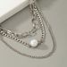 European And American Cross-border High-end Hip-hop Versatile Cuban Chain Trendy Pearl Men's Light Luxury Collarbone Chain_ipsvogv.com