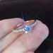 Simple Fashion Simulation Diamond Ring Diamond-embedded Wedding Couple Ring Wedding Ring_ipsvogv.com