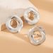 Jewelry With Simple Temperament, Hollowed Out Geometric Circles, Personalized Irregular Design, Niche Glossy Earrings_ipsvogv.com