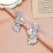 Retro Exaggerated Golden Flower Stud Earrings Simple Temperament Matte Irregular Petal Earrings Alloy Earrings for Women_ipsvogv.com