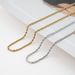 Fried Dough Twists Stainless Steel Necklace Vacuum Color Preserving Gold Personalized Fashion Men's Chain Accessories_ipsvogv.com