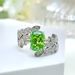 Cao Shi's New Flower Swing Arm Cross Small Fresh Geometric Leaf Design Sense Ring_ipsvogv.com