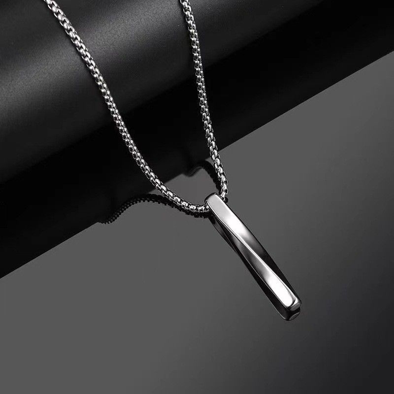 Trendy Fashionable Spiral For Men, Minimalist Style, Simple Personality, Hip-Hop Men's Necklace_ipsvogv.com