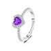 New Hot Selling Colorful Love Ring Female Classic Fashion Zircon Full Diamond Open Ring_ipsvogv.com