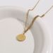 Rose Brand Necklace Female Ins Titanium Steel Colorless Gold Same Style Rose Pendant French Style_ipsvogv.com