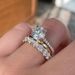 New Four Claw Double Diamond Zircon Set Ring Fashion Women's Trendy Handjewelry_ipsvogv.com