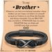 Black Magnetic 8-Shape To My Man Leather Stainless Steel Men's Bracelet_ipsvogv.com