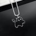 hot selling street style lightning black cat stainless steel necklace versatile cute couple niche design jewelry _ipsvogv.com