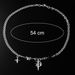 Trendy men's hip-hop titanium steel splicing star cross necklace bouncing Di cool collarbone chain accessories_ipsvogv.com
