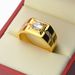 Jewelry Alloy Silver Plated Diamond Inlaid Men's Domineering Trendy Wedding Ring, Birthday Gift_ipsvogv.com
