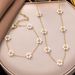 Spring Hot Selling New Colorful Floral Handmade Necklace With Vacuum Electroplating Quality That Is Not Easy To Fade_ipsvogv.com