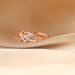 Fashion color separation electroplating hollow heart shaped infinity ring for women zircon jewelry_ipsvogv.com