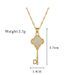 Grass 【 】 Key Light Luxury Charm Gorgeous Full Diamond Lucky Necklace Women's Versatile Clavicle Titanium Steel Chain 【 】 】 【 【 】_ipsvogv.com