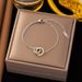Roman Double Ring Necklace, Women's Titanium Steel Full Diamond Collarbone Chain, Fashionable, Versatile, High-end And_ipsvogv.com