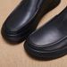 New leather thick sole line comfortable men's shoe cover foot flat warm leather shoes_ipsvogv.com