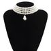 Elegant Layered Necklace with Ornaments, Women's Irregular Pearl Pendant, Versatile Beaded Neckchain Item_ipsvogv.com