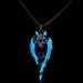 Popular domineering luminous Wolf King necklace men and women ins personalized disco jumping pendant hip hop design sense sweater chain fashion_ipsvogv.com