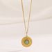 Green Aventurine Pendant Necklace - Retro Bohemian Gold Plated Jewelry For Women_ipsvogv.com