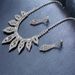 BRIDAL SHIMMER - Rhinestone Wedding Jewelry Set (Silver Necklace & Earrings, Photography-Ready Bridal Accessories)_ipsvogv.com