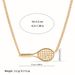 Tennis Racket Necklace, Female Niche Design Pendant, Personalized Collarbone Chain, Ins Sports Series Necklace_ipsvogv.com