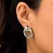 Design Sensory Metal Smooth Water Drop Bean Female Geometric Love Fold Earrings_ipsvogv.com