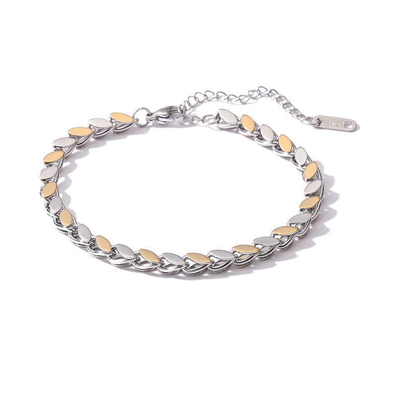 K Gold Plated Stainless Steel Personality Female INS Niche Retro Versatile Bracelet_ipsvogv.com