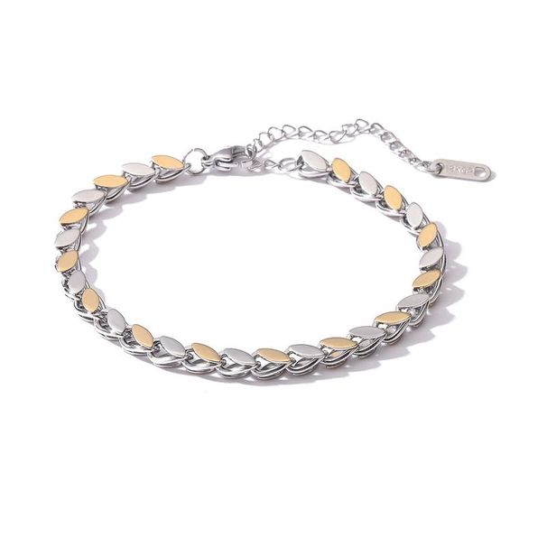 K Gold Plated Stainless Steel Personality Female INS Niche Retro Versatile Bracelet_ipsvogv.com