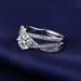 tikto Live Broadcast Hot Sale Three Lives One Carat Moissanite Ring Female Valentine's Day Gift_ipsvogv.com