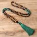 108 Mala Prayer Beads, Tassel Necklace, Natural Tiger Eye Stone Bead Necklace For Men_ipsvogv.com