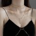 Chest chain Body chain Plus size sexy high-grade necklace choker chain collarbone chain decorative chain Bikini full body chain accessories_ipsvogv.com