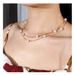Retro Fashion Necklace Personality Simple Gold Pearl Double Layer Necklace Ins Style_ipsvogv.com