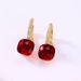 Purple Candy Earrings For Women S925 Silver Gold Plated Colored Gemstone Earrings Light Luxury Fashion High End_ipsvogv.com