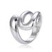 Unisex Ins Style Internet Celebrity Ring Female Niche Electroplating Color Preserving Index Finger Ring Irregular Opening Adjustable_ipsvogv.com