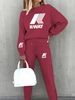 Women's Fashion Street Printed Sweatshirt Set_ipsvogv.com