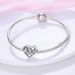 Women's Jewelry Personalized Copper Plated Silver Accessories Color Zirconium Love Beaded Charms Bracelet Necklace_ipsvogv.com