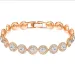 Angel Fashion Designer Bracelet, Crystal Mosan Dia Jewelry Series Rose Gold Finish_ipsvogv.com