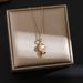 Net-red Lily Necklace, Small and Luxury New Design, Pearl Zircon Pendant, Temperament, Titanium Steel Necklace, Female_ipsvogv.com