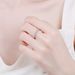 S Pure Silver Moissanite Diamond Ring For Women, Fashionable, Versatile And High-end_ipsvogv.com