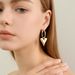 Unisex Hot Sales Real Gold Brass Electroplating Ins Style Personality Peach Heart Earrings Fashionable And Simple High End Earrings_ipsvogv.com