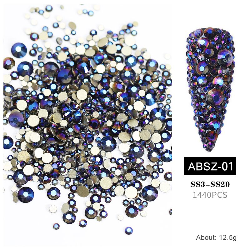 Arte Clavo K9 Nail Gems Glass Crystal DIY Nail Art Rhinestones Diamond Stone Flatback for Nail Art Rhinestone Decorations Craft_ipsvogv.com