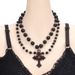 Jewelry Halloween Dark Simple Fashion Cross Pearl Hip Hop Punk Necklace_ipsvogv.com