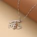 Fashionable And Stylish Korean Edition Hot Selling New With Diamond Love Cat Necklace For Women_ipsvogv.com