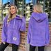 Women's flannel loose hooded long-sleeved pullover plush sweatshirt_ipsvogv.com